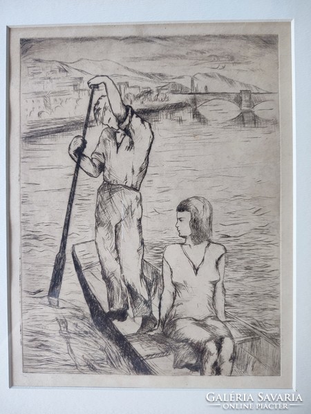 Szoreal etching carved! Boaters (unmarked)