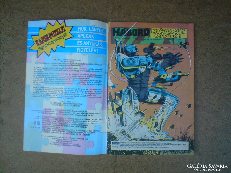 Old comic robot cop 1992/1. February