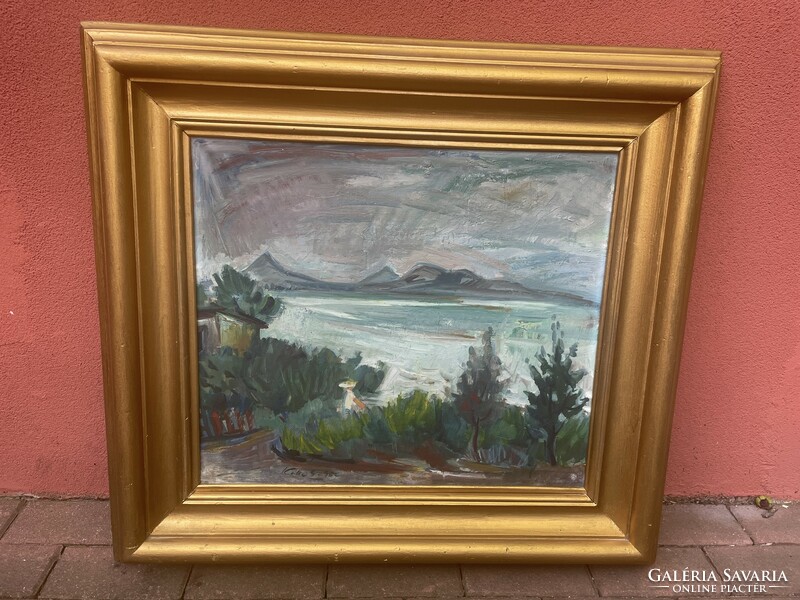 Alexander Kelle Balaton landscape landscape oil painting