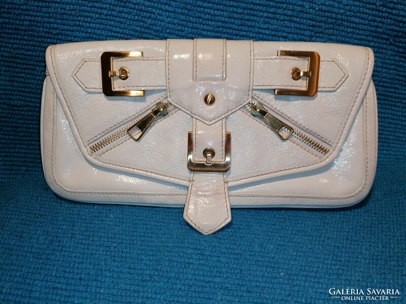 Isabella fiore white lacquer handbag (851)
