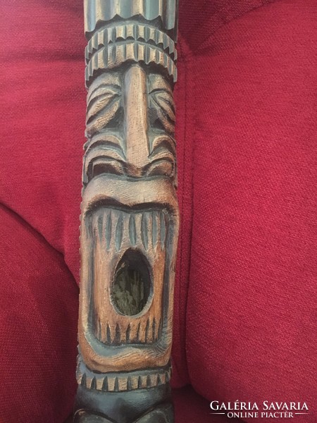 African pipe, wooden ornament, the beard is the root of the tree - 47 cm