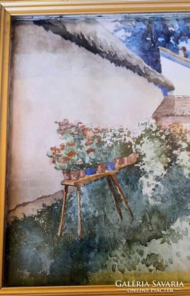 FK/213 - Bereczk Károly – Flowered Courtyard