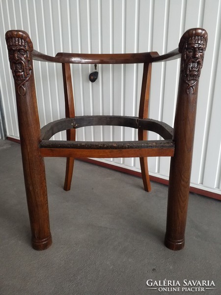 Special hand-carved chair body, renovated