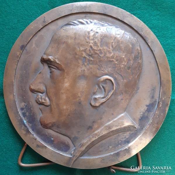 Körmendi Frim Jenő: Fischer Aladár dr., bronz dombormű, 1929