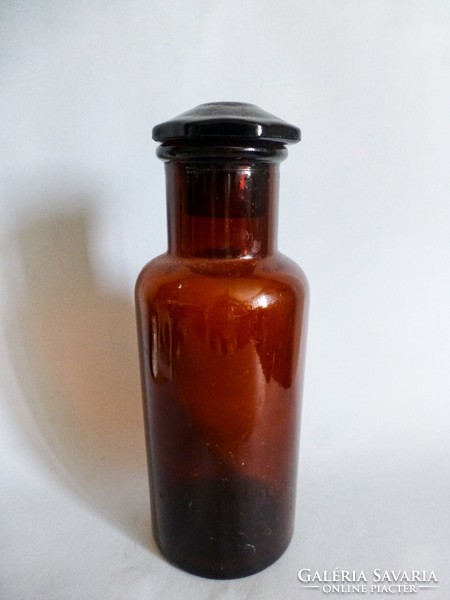 Antik nagyméretű,színes gyógyszerész üveg,patika üveg