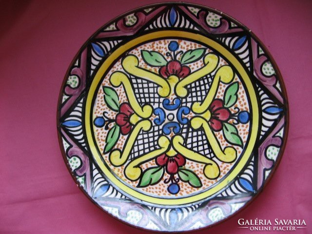 Saljo-crespo vintage spanish handcrafted wall plate