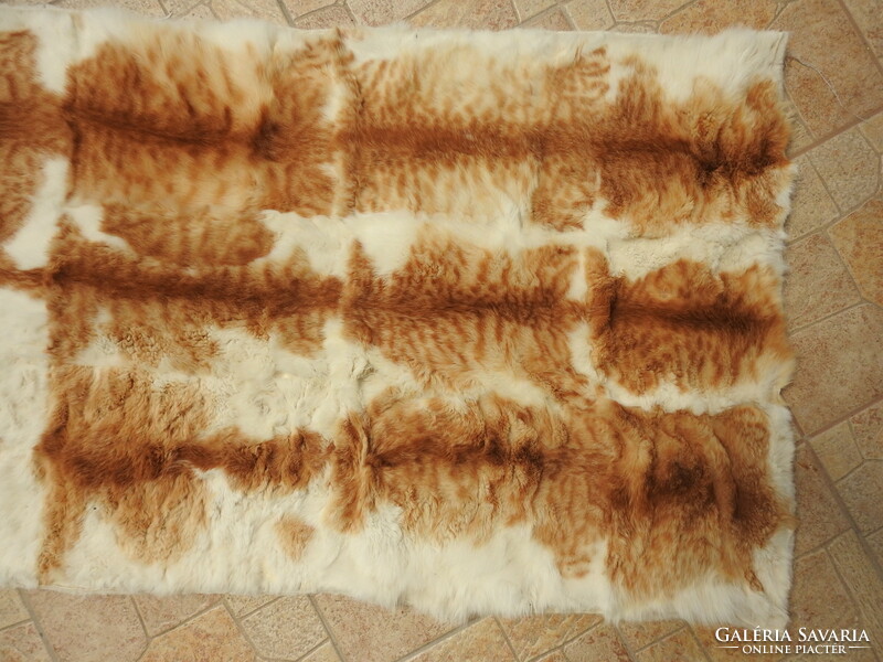 Eredeti vörös macskaszőr  prém bunda takaró / terítő