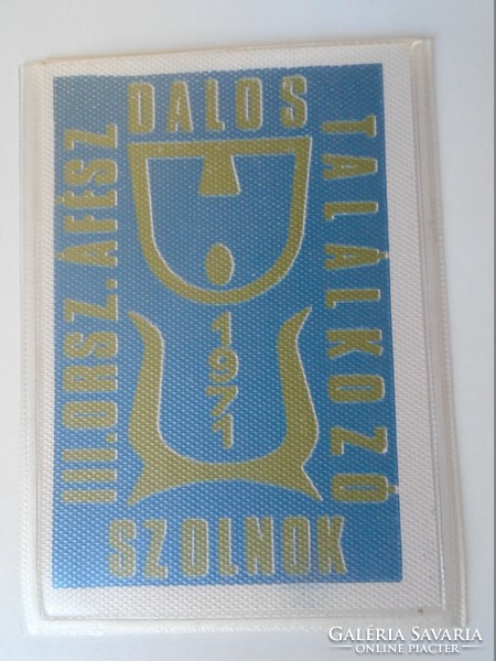 D190603 song meeting in Szolnok 1971 béla bartók memorial card