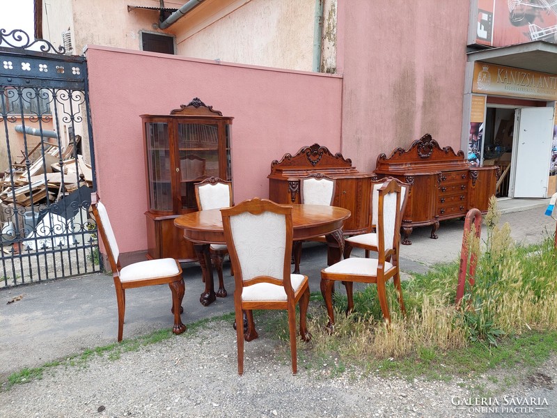 Antik neobarokk étkező garnitúra
