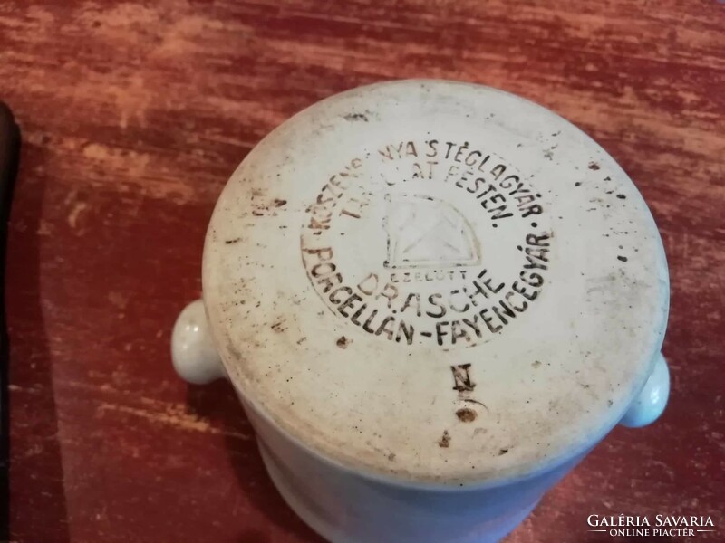 Stone jar marked mortar, early 20th century pharmacy, laboratory instrument