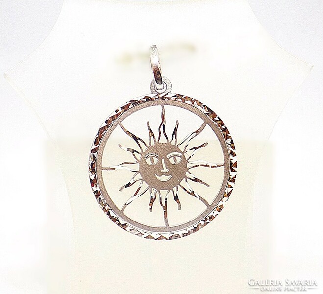 Silver pendant with sun motif (zal-ag103810)