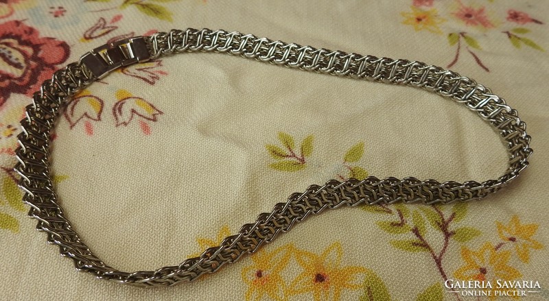 Impressive, thick silver necklace - modern design