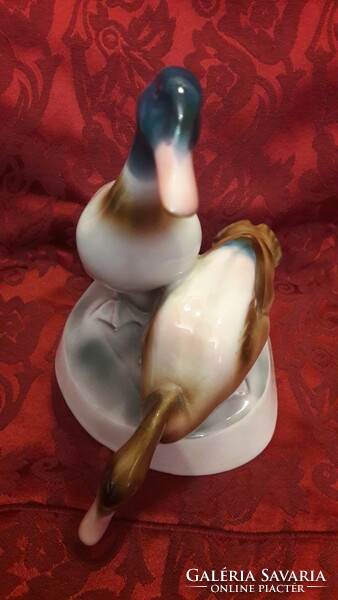 Zsolnay porcelán kacsa pár (L2560)