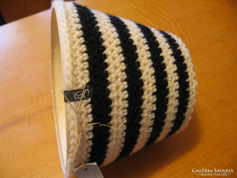 Retro handmade crochet lampshade