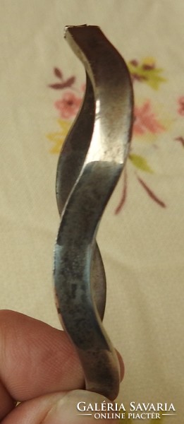Modern vastag tömör ezüst 925 -ös karperec