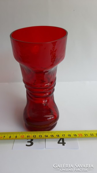 Régi üveg mikulás csizma különlegesség 16 cm