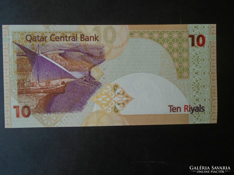 27   Régi bankjegy  - QATAR P22  -  10 Riyal 2003  UNC
