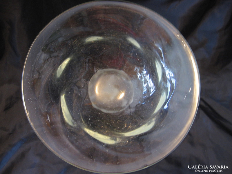 Pale green crystal bowl