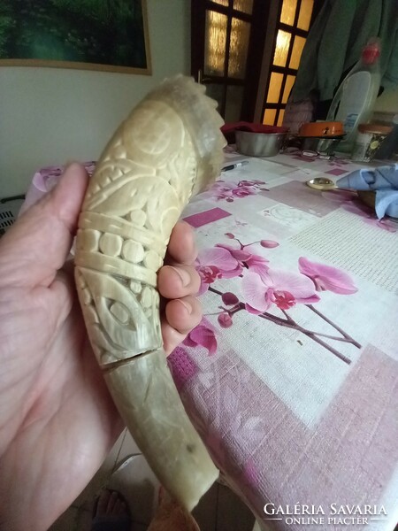 Real carved horns