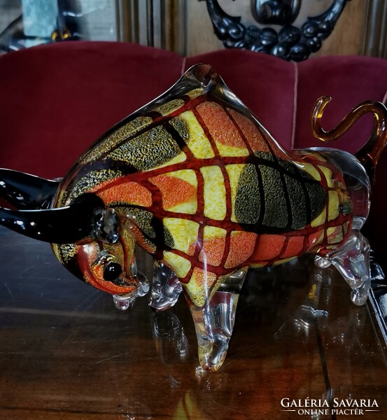 I offer to buy from a collection - a bull from Murano