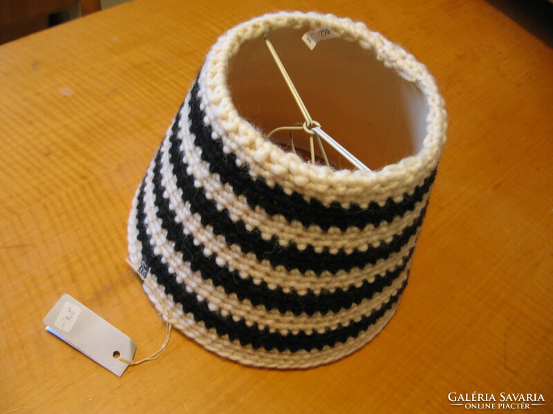 Retro handmade crochet lampshade