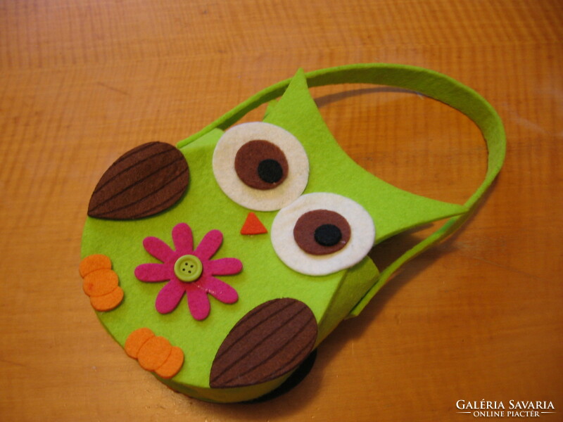 Owl felt bag