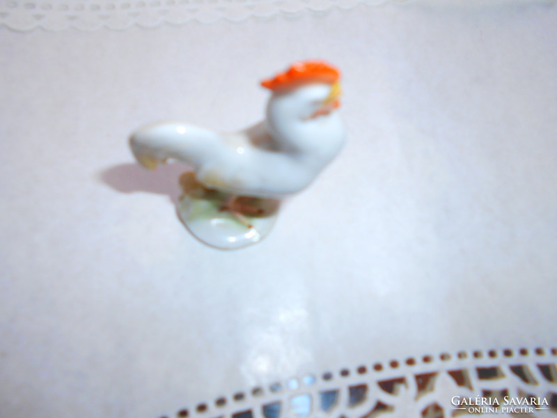 Herend miniature showcase figure - rooster