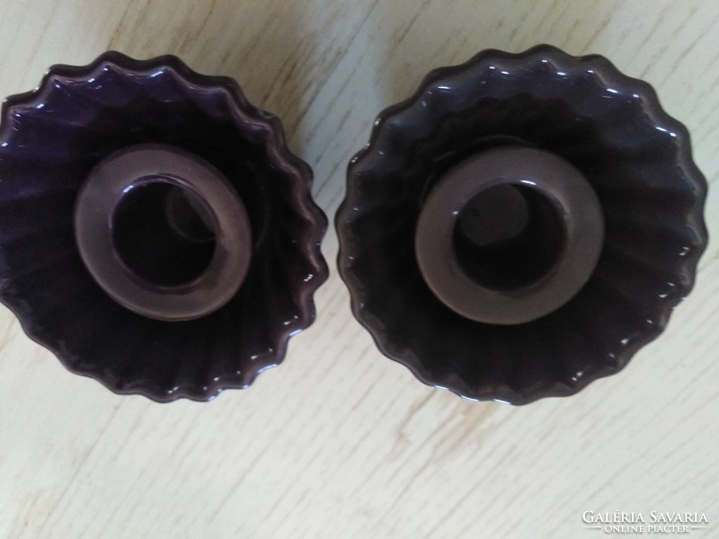 Ceramic muffin - candle holder, table ornament / 2pcs.
