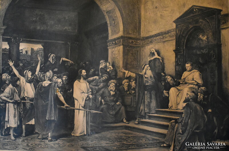 After Michael Munkácsy (1844-1900) - Charles Albert Waltner (1846 - 1925): Christ before Pilate