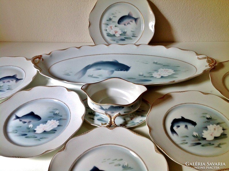 Antique rosenthal fish set - approx. 1910