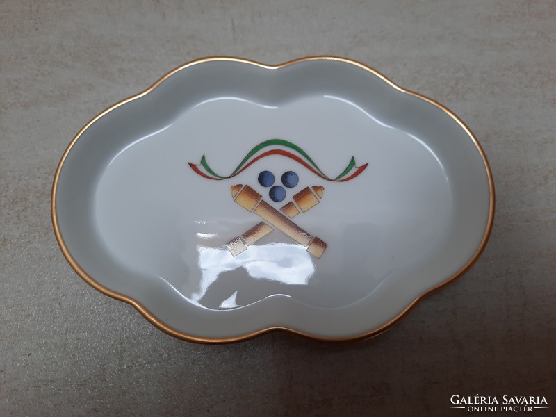 Herend porcelain ornament bowl, platter