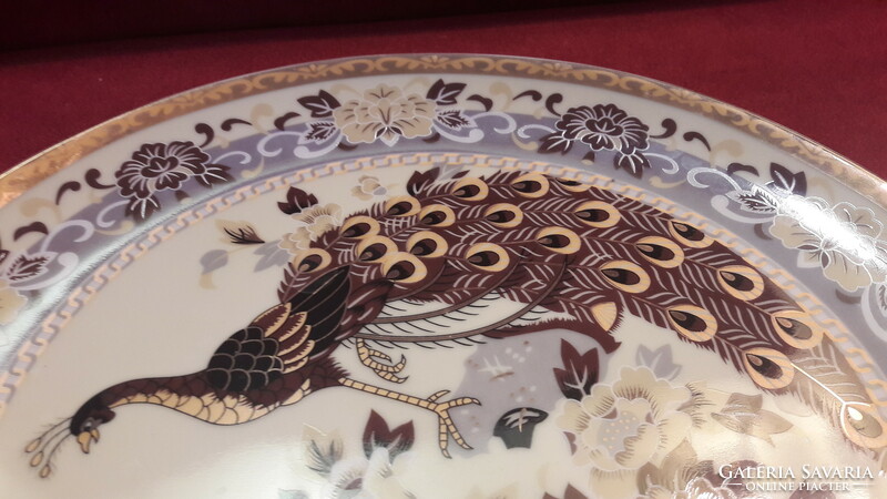 Peacock porcelain decorative plate, bird plate (m2579)