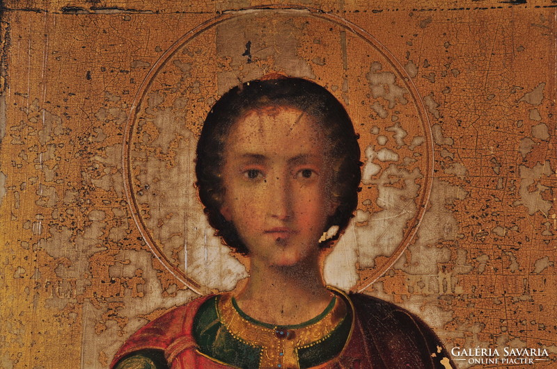 Holy pantheon orthodox icon, 19th century