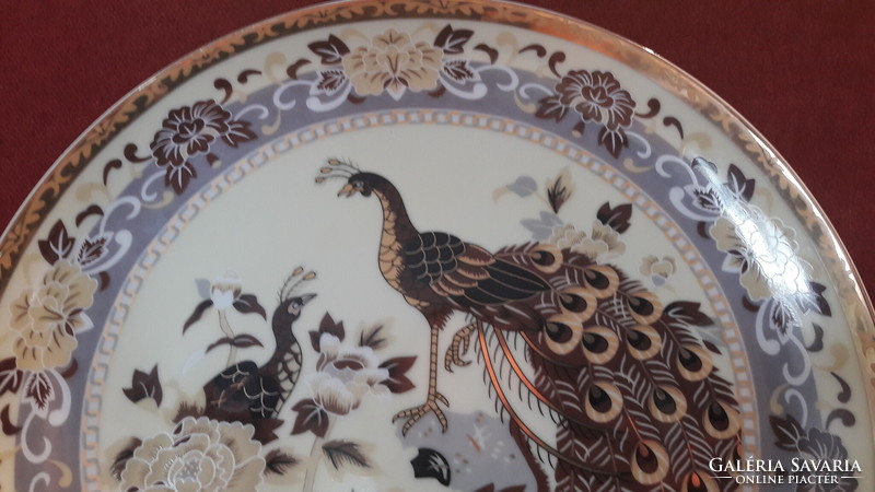 Peacock porcelain decorative plate, bird plate (m2579)