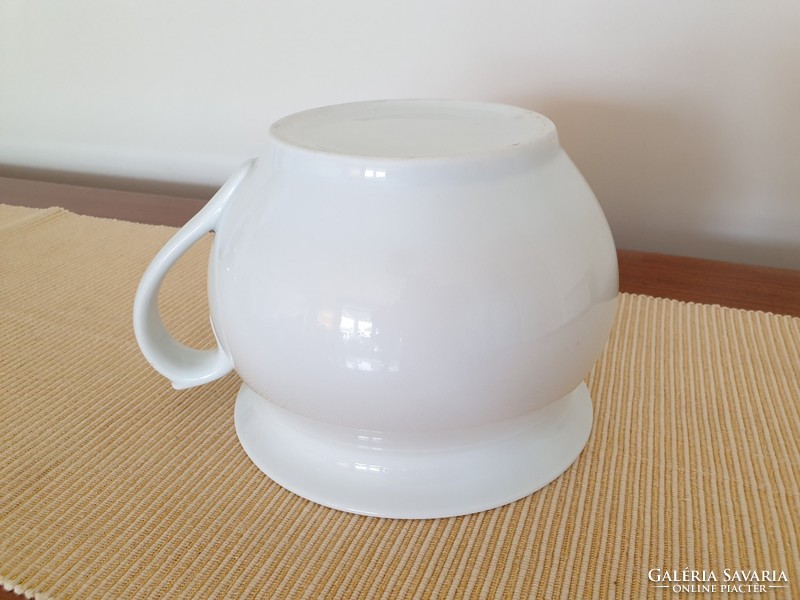 Old porcelain white folk eared jar