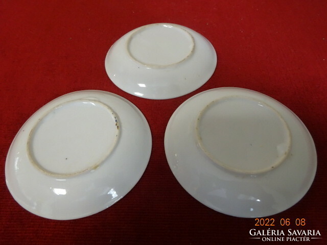 Japanese porcelain coffee cup placemat, three pieces for sale. He has! Jókai.