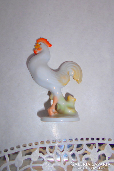 Herend miniature showcase figure - rooster