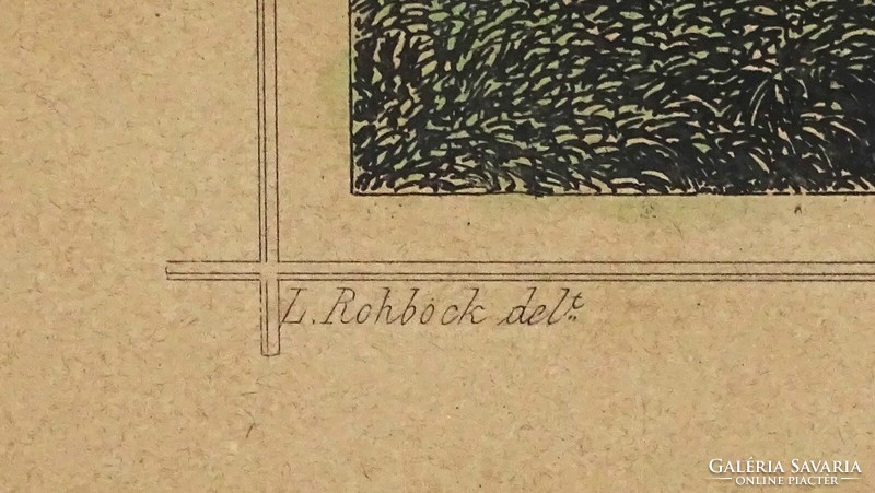 1J381 Ludwig Rohbock : A solymosi vár kilátással Lippa és Radnára