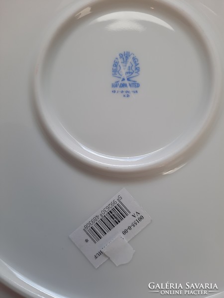 Large Herend Victoria Patterned Porcelain Cake Serving Bowl