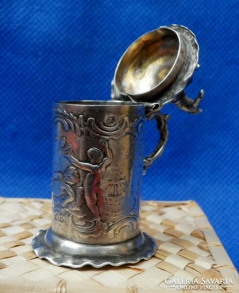 Silver Russian antique fun cup