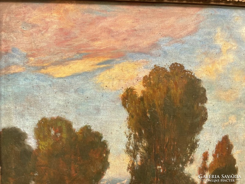 Mark Rubovics (1867-1947) romantic landscape c. His painting