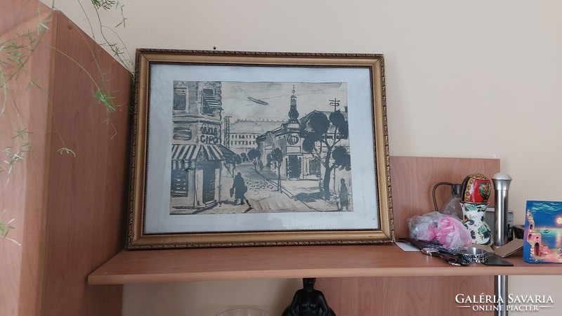 Rarity! Picture of Alexin andor with 61x47 cm frame