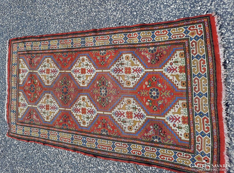 Békésszentandrási antik szőnyeg  90 x 170 cm