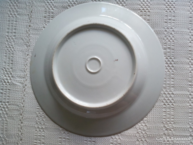 Nagy ibolyás porcelán tálaló tányér