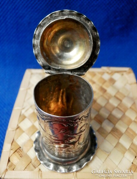 Silver Russian antique fun cup