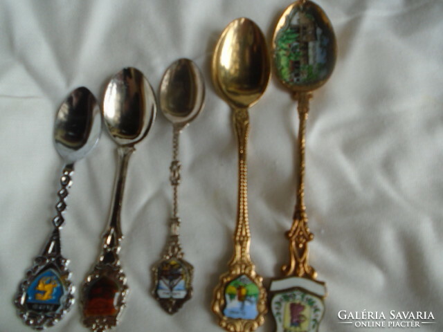 5 pcs rare beautiful decorative spoons +3 antique fish knife mocha + coffee spoon for sale in one