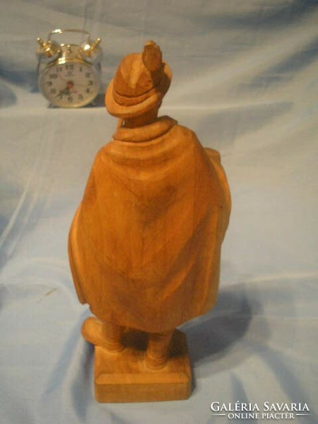Antique at the same time carved pedestal lamp sculpture rarity 27 cm