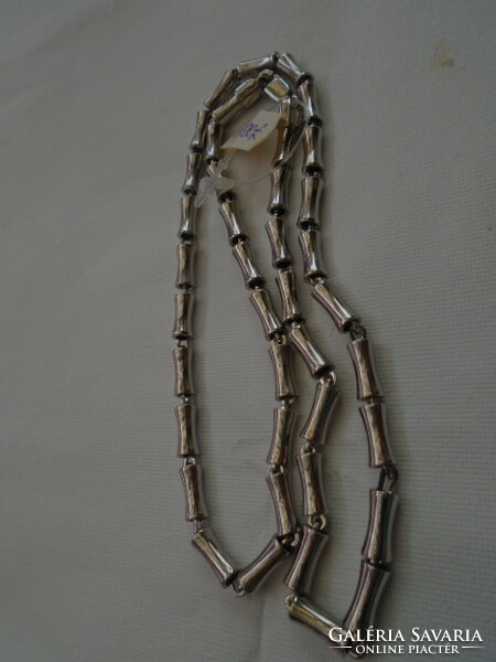 Steel necklace with real gold plating and rhodium plating - English style from England