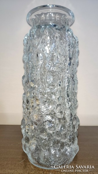 Vladislav urban designed Czech pressed glass vase