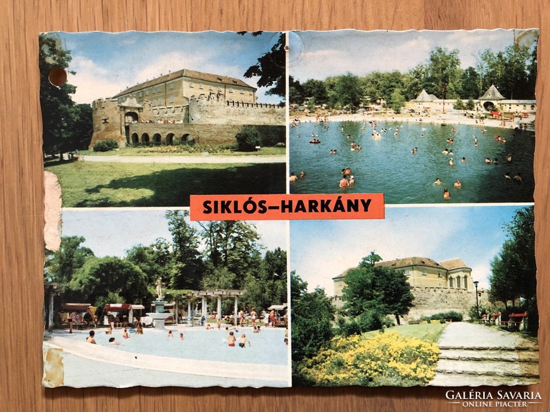 SIKLÓS - HARKÁNY  képeslap